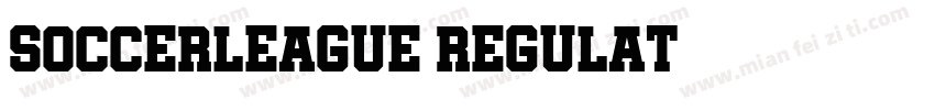 soccerleague regulat字体转换